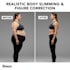 do realistic body reshaping and image retouching