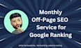 provide high quality monthly off page seo backlinks service
