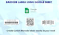 create barcode or qrcode label system on google sheet
