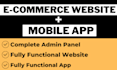 build woocommerce website and mobile app for your online store