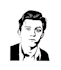 draw black and white stencil portrait