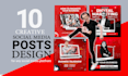 design 10 creative social media posts, social media graphics