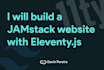 create jamstack website with eleventy js and tailwindcss