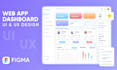 do dashboard design, web app, CRM and saas UI UX design in figma