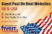 publish guest post on USA or UK real blogs, usa guest post