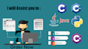 be your programmer in c,cpp,csharp,java and python