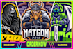 design gaming logo, mascot for streamers, youtubers and esports teams