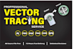 do vector tracing, image to vector, vectorize image and logo