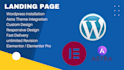 create wordpress landing page using elementor pro