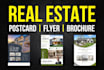 design real estate flyers, postcards and property brochures