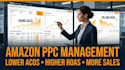setup, manage and optimize amazon PPC ads campaigns to lower acos and grow sales