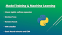 do your machine learning and data science tasks in python