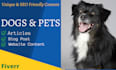 write dog articles and pet SEO blog content