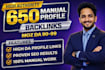 create 650 high da 90 dofollow SEO profile backlinks for manual link building