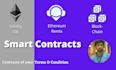 develop smart contract on ethereum , solidity developer