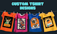 do custom typography tshirts