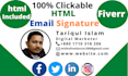 create a responsive html email signature outlook