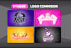 design kawaii vtuber logo and streamer