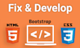 fix HTML, CSS, bootstrap 3,4,5 responsive bug issue