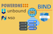 setup dns, dnssec server use powerdns, unbound, bind9