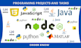 matlab python java javascript node js projects