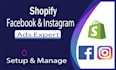 setup shopify facebook ads campaign with instagram ads campaign