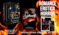create a book cover for romance  erotica  horror
