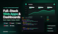 be your full stack developer for react nodejs web app and dashboard