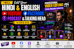 edit your hindi and english youtube facebook podcast and talking head videos