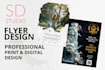 design a custom promotional flyer for your small business