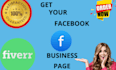 create or fix facebook business page or fan page