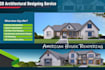 do high quality exterior 3d architectural render for US residential plan
