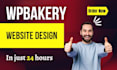 develop wordpress website using wpbakery visual composer