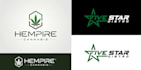 design a cannabis weed logo, typography emblem or monogram