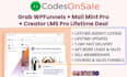 install wpfunnels, mail mint, creator lms pro lifetime license