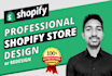 design or redesign shopify website, shopify store design