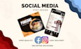 create professional social media post designs