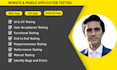 do website and mobile app testing  for user experience, UI, UX, and bug reports