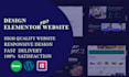 design wordpress website with elementor pro