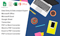 do excel data entry, typing job, copy paste and product listing
