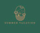 do luxury summer  vacation or holiday logo