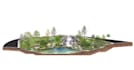 make rendering architecture or landscape section and elevation