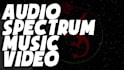 audio spectrum, it creates a visual video to your music