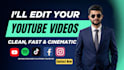 do professional youtube and social media video editing
