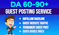 do guest post, high da guest post and dofollow guest posting on da90 websites