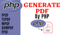generate pdf by php