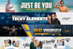 create a awesome youtube or facebook banner design