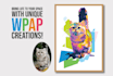 create a custom wpap pet portrait in colorful pop art
