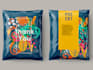 design creative poly mailer, kraft box and packaging bag