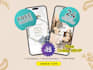 design an elegant digital wedding invitation video